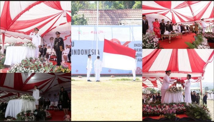 Wali Kota dan Wawali Tomohon Bergantian Pimpin Upacara HUT ke-81 Kemerdekaan RI