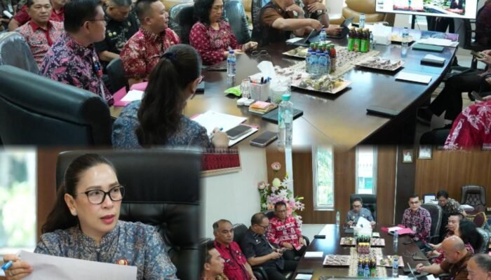 WABUP VANDA SARUNDAJANG PIMPIN RAPAT EVALUASI PROGRES PELAPORAN MCSP RBS 2026