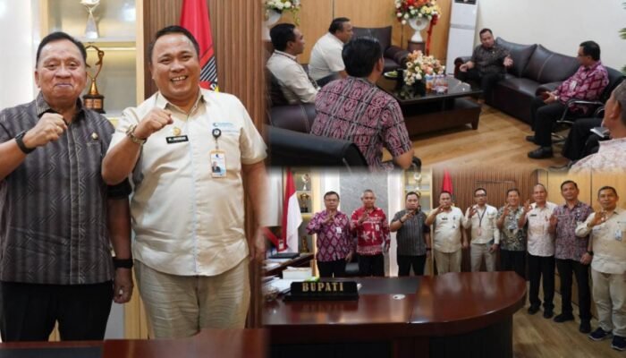 BUPATI ROBBY DONDOKAMBEY TERIMA AUDENSI KAKANWIL KEMENHAM SULTENG YANG MEMBAWAHI SULUT DAN GORONTALO