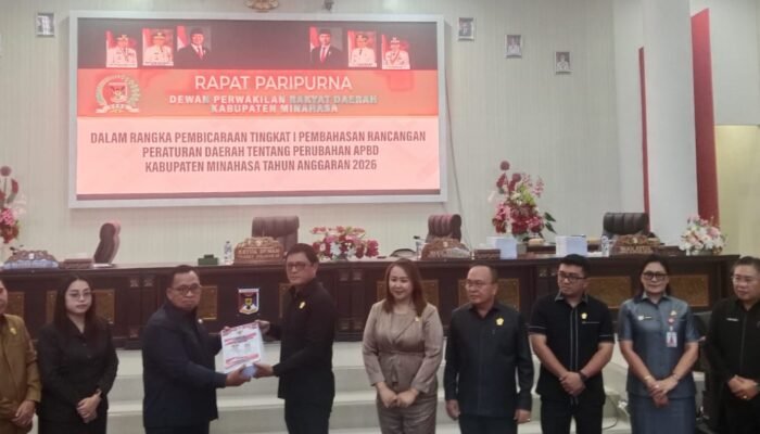 Dipimpin Ketua Frangky Wolayan, DPRD Minahasa Gelar Paripurna Bahas Perubahan APBD 2026