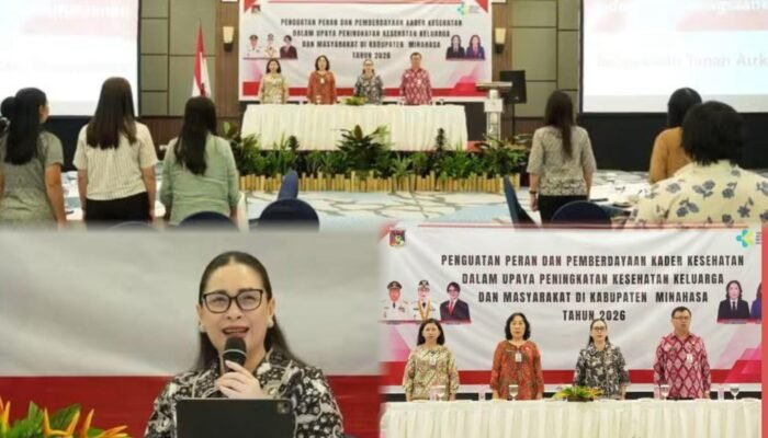 Buka Penguatan Kader Kesehatan, Wabup Vanda Sarundajang Minta Kader Layani Masyarakat dengan Hati