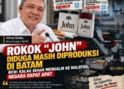 Rokok “John” Diduga Masih Diproduksi di Batam, BCW: Kalau Benar Mengalir ke Malaysia, Negara Dapat Apa?