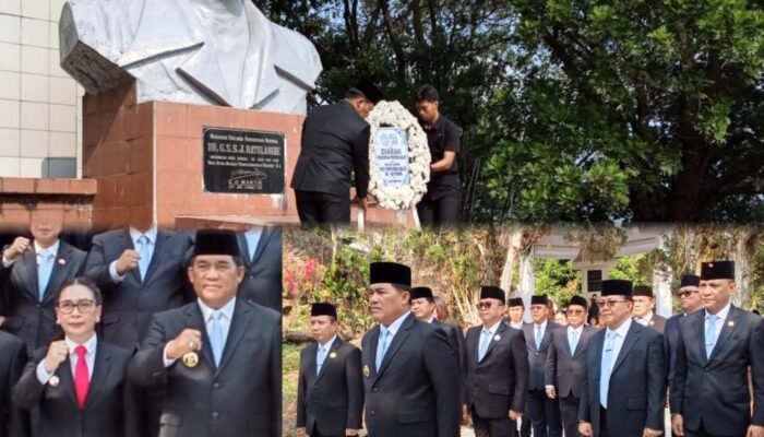 Disambut Wabub Vasung, Gubernur Sulut Ziarah ke Makam Sam Ratulangi, Jelang HUT Sulut ke-62