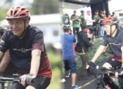 Caroll Senduk Ikut Gowes Keliling Danau Tondano, Meriahkan HUT ke-68 Kodam XIII/Merdeka