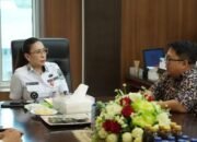 Bahas Pertumbuhan Ekonomi dan Sensus Ekonomi, Wabup Vasung Audiensi Bersama BPS Minahasa