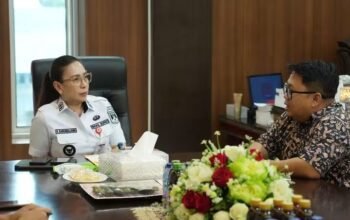 Bahas Pertumbuhan Ekonomi dan Sensus Ekonomi, Wabup Vasung Audiensi Bersama BPS Minahasa