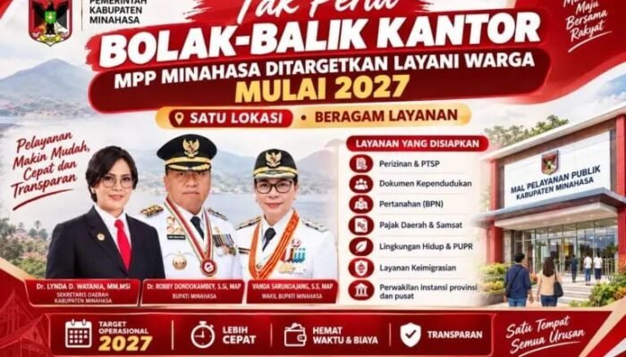 Permudah Urus Administrasi, Pemkab Minahasa Bangun Mal Pelayanan Publik