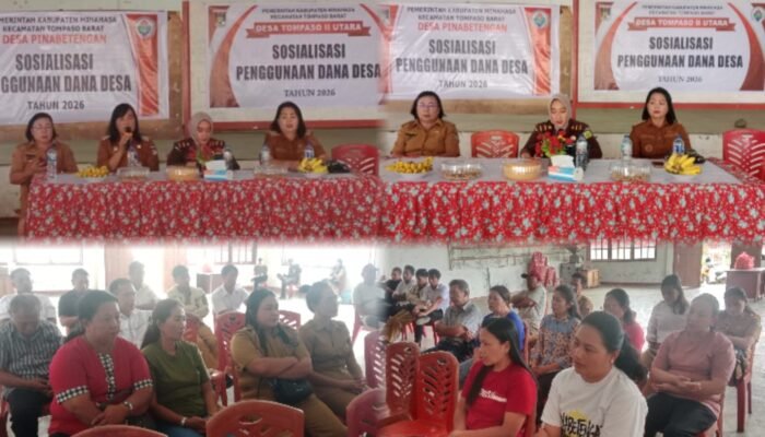 Cegah Korupsi Dana Desa, Kejari Minahasa Beri Sosialisasi Dua Desa di Tompaso Barat