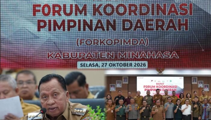 Bupati Robby Dondokambey Perkuat Sinergi Forkopimda Minahasa, Bahas Hal Penting Ini